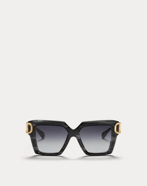Red Valentino I - OCCHIALE DA SOLE SQUADRATO IN ACETATO CON VLOGO