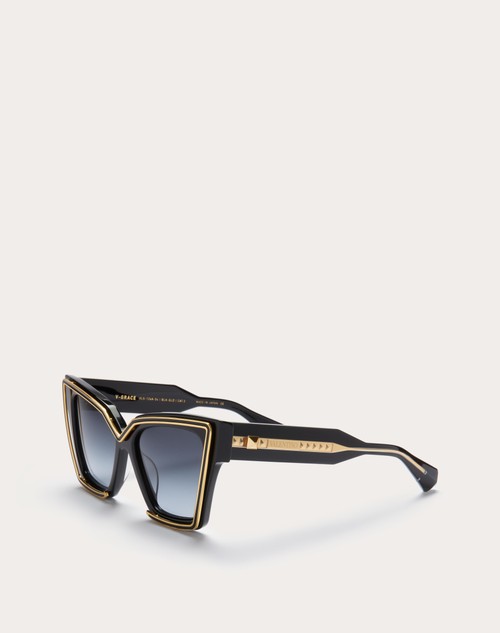 Red Valentino V - GRACE OCCHIALE CAT-EYE OVERSIZE IN ACETATO CON DETTAGLI IN TITANIO Offerte speciali