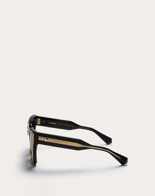 Red Valentino V - GRACE OCCHIALE CAT-EYE OVERSIZE IN ACETATO CON DETTAGLI IN TITANIO Offerte speciali