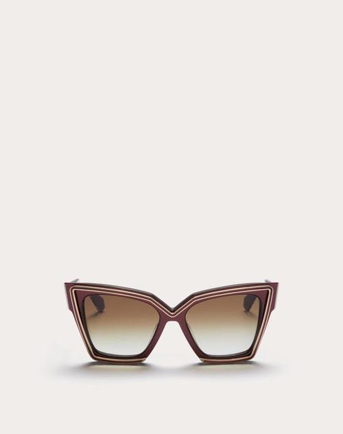 Red Valentino V - GRACE OCCHIALE CAT-EYE OVERSIZE IN ACETATO CON DETTAGLI IN TITANIO Enormi risparmi