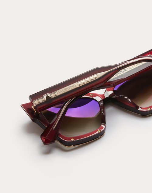 Red Valentino V - GRACE OCCHIALE CAT-EYE OVERSIZE IN ACETATO CON DETTAGLI IN TITANIO Enormi risparmi
