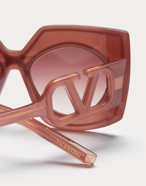 Red Valentino V - SOUL OCCHIALE A FARFALLA SQUADRATO OVERSIZE IN ACETATO Sconti VIP