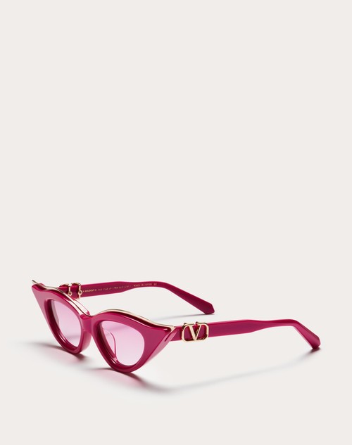 Red Valentino V - GOLDCUT II OCCHIALE IN ROBUSTO ACETATO SCOLPITO CON INSERTI IN TITANIO Latest stili