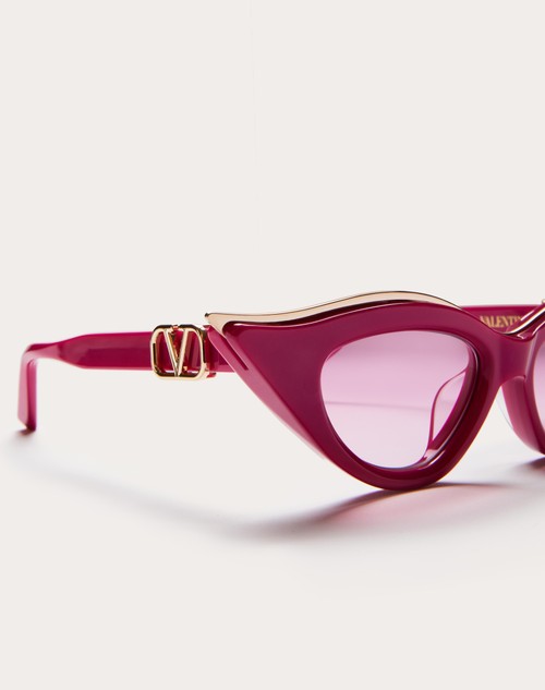 Red Valentino V - GOLDCUT II OCCHIALE IN ROBUSTO ACETATO SCOLPITO CON INSERTI IN TITANIO Latest stili