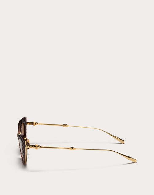 Red Valentino VIII - OCCHIALE DA SOLE CAT-EYE IN TITANIO E POLIAMMIDE CON STUD Ultimo giorno