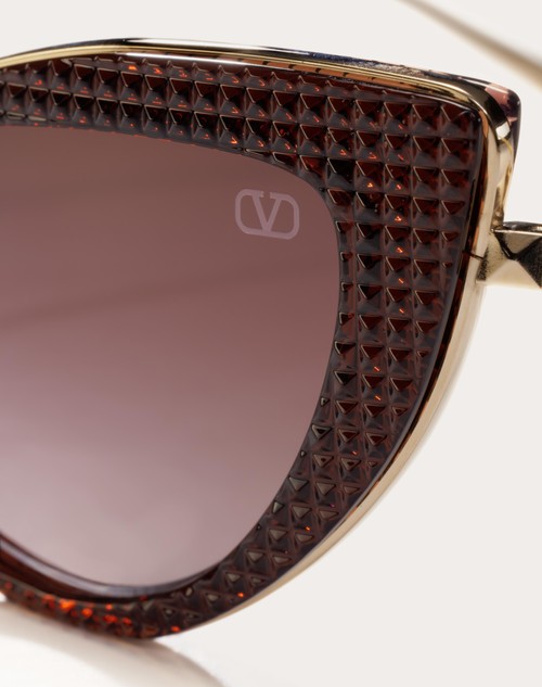 Red Valentino VIII - OCCHIALE DA SOLE CAT-EYE IN TITANIO E POLIAMMIDE CON STUD Ultimo giorno