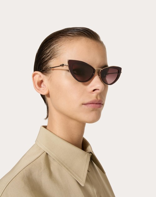 Red Valentino VIII - OCCHIALE DA SOLE CAT-EYE IN TITANIO E POLIAMMIDE CON STUD Ultimo giorno