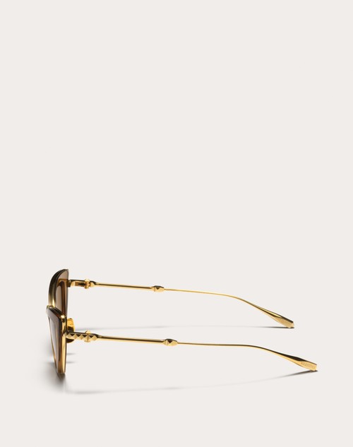 Red Valentino VIII - OCCHIALE DA SOLE CAT-EYE IN TITANIO E ACETATO CON STUD Promozione temporanea