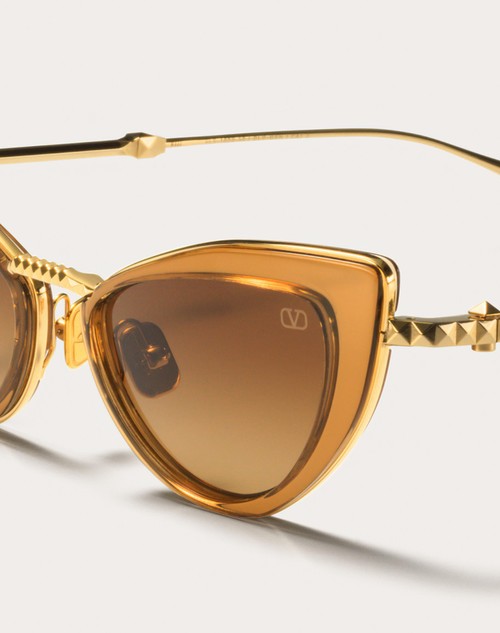 Red Valentino VIII - OCCHIALE DA SOLE CAT-EYE IN TITANIO E ACETATO CON STUD Promozione temporanea