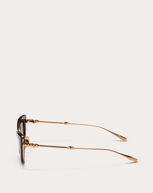 Red Valentino VIII - OCCHIALE DA SOLE CAT-EYE IN TITANIO E ACETATO CON STUD Fino al 50% di sconto