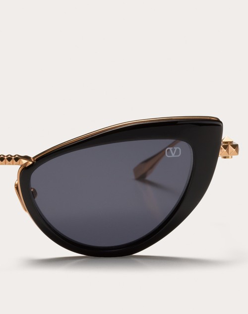 Red Valentino VIII - OCCHIALE DA SOLE CAT-EYE IN TITANIO E ACETATO CON STUD Fino al 50% di sconto
