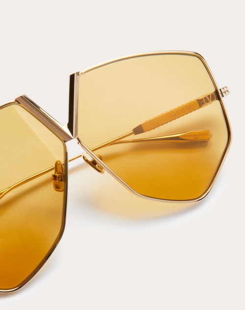 Red Valentino V - HEXAGON OCCHIALE PILOT OVERSIZE IN TITANIO Only for today