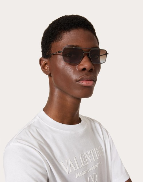 Red Valentino VI - OCCHIALE RETTANGOLARE IN METALLO Super sconto