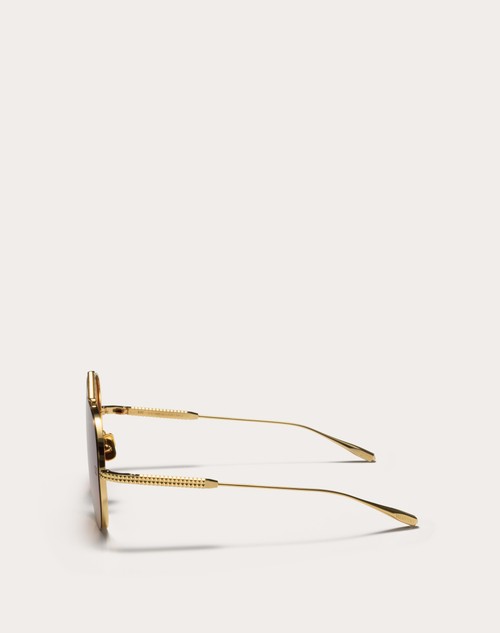 Red Valentino XVI - OCCHIALE PILOT IN TITANIO CON STUD Enormi sconti