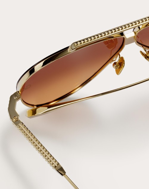Red Valentino XVI - OCCHIALE PILOT IN TITANIO CON STUD Enormi sconti