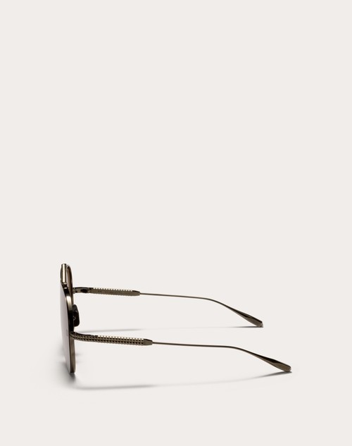 Red Valentino XVI - OCCHIALE PILOT IN TITANIO CON STUD 50% di sconto con spedizione gratuita