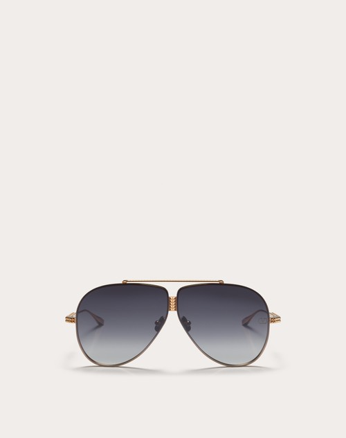 Red Valentino XVI - OCCHIALE PILOT IN TITANIO CON STUD Officina
