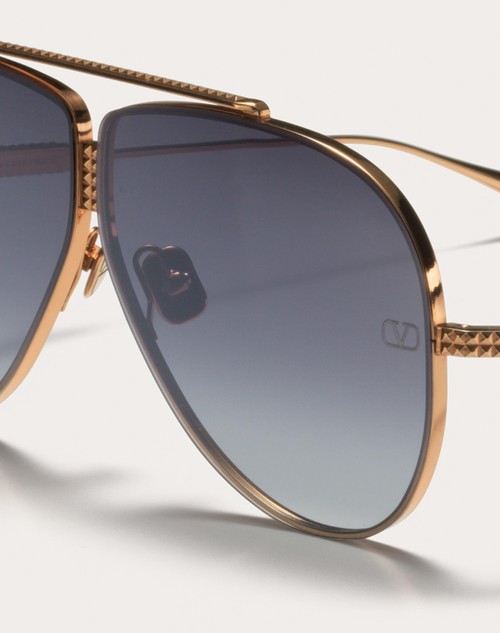 Red Valentino XVI - OCCHIALE PILOT IN TITANIO CON STUD Officina