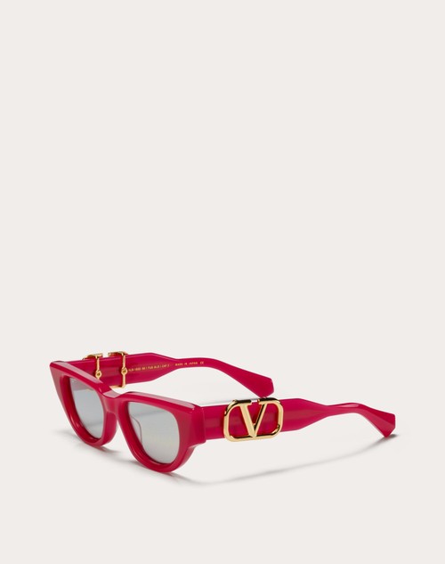 Red Valentino II - OCCHIALE DA SOLE CAT-EYE IN ACETATO CON VLOGO Limitato a 3 giorni