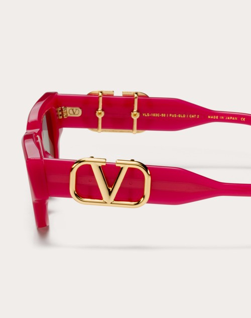 Red Valentino II - OCCHIALE DA SOLE CAT-EYE IN ACETATO CON VLOGO Limitato a 3 giorni