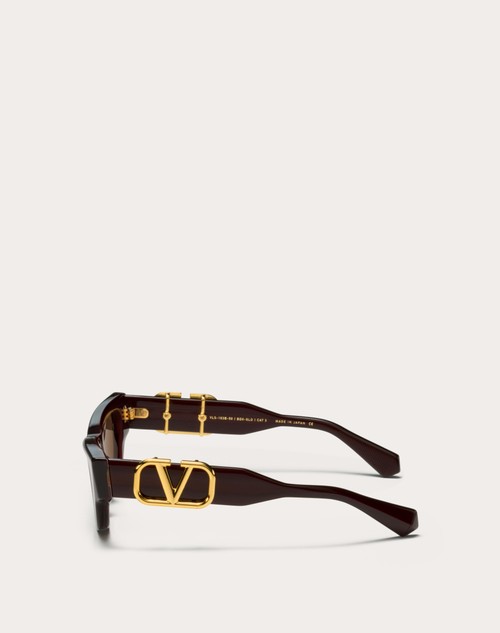 Red Valentino II - OCCHIALE DA SOLE CAT-EYE IN ACETATO CON VLOGO In vendita