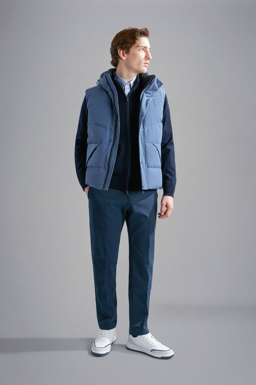 Paul & Shark Camicia in raso di cotone Paul & Shark Affare Del Giorno
