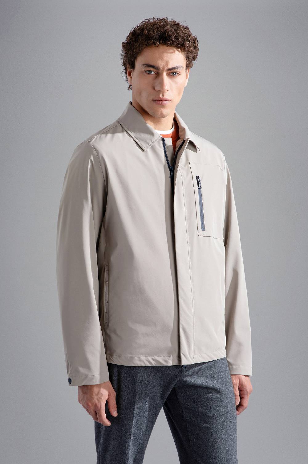 Paul & Shark Shacket in Typhoon Re-4X4 Stretch Paul & Shark Prezzo Ridotto