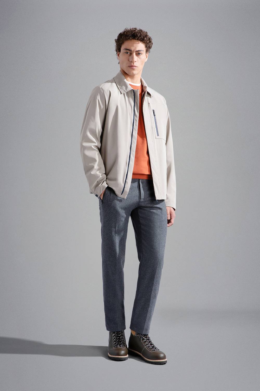 Paul & Shark Shacket in Typhoon Re-4X4 Stretch Paul & Shark Prezzo Ridotto