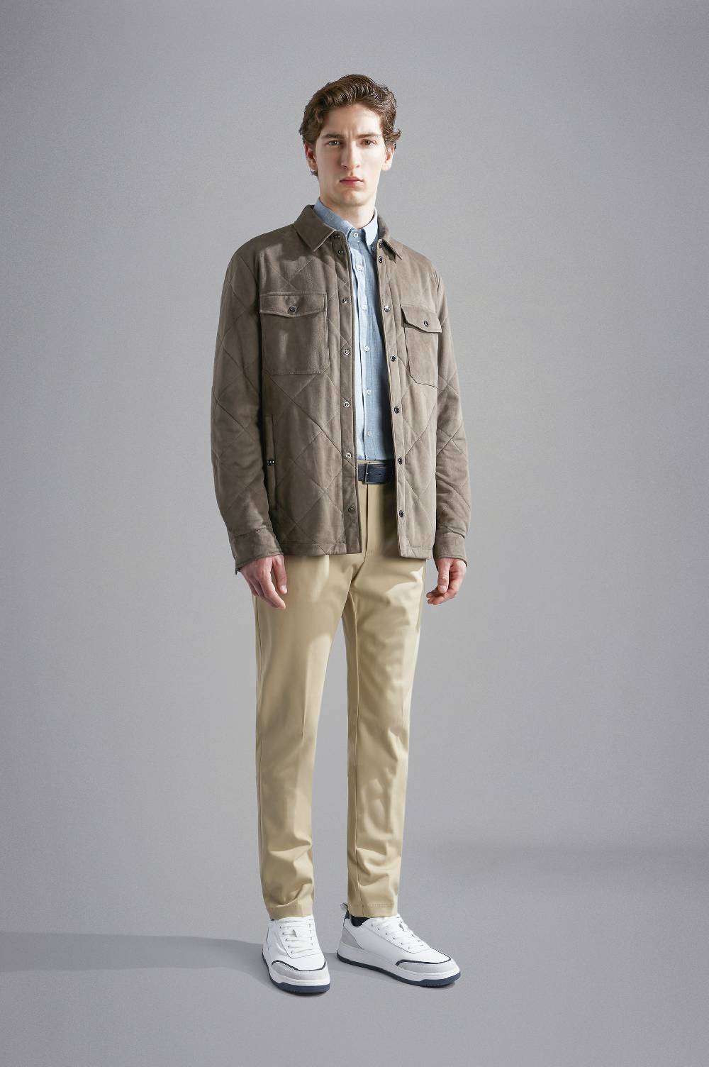Paul & Shark Camicia in cotone, lino e cashmere Paul & Shark Offerta