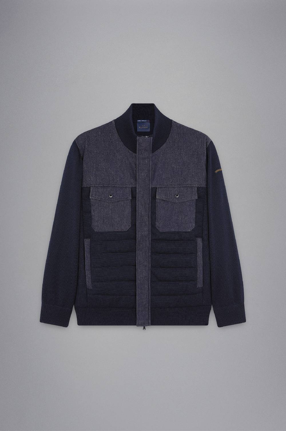 Paul & Shark Maglia Hybrid in lana e denim Paul & Shark Saldi Di Fabbrica