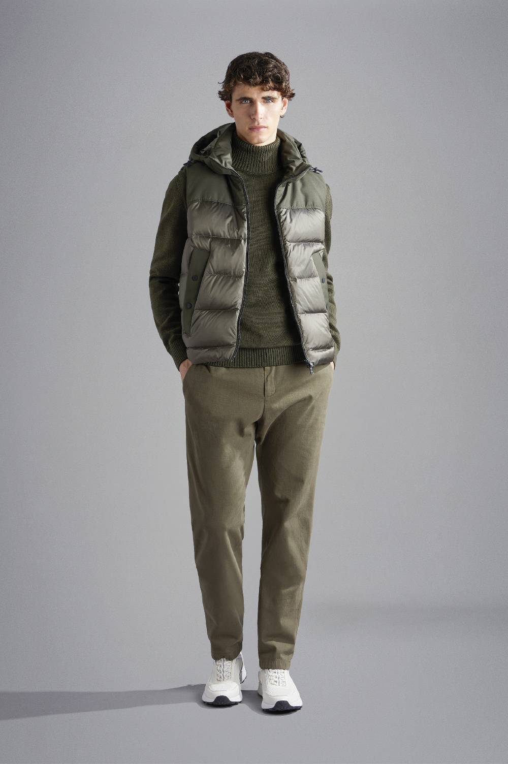 Paul & Shark Gilet Hybrid in nylon cangiante e tessuto tecnico Paul & Shark Negozio
