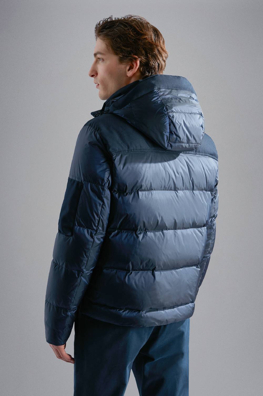 Paul & Shark Piumino Hybrid in nylon cangiante e tessuto tecnico Paul & Shark Italia