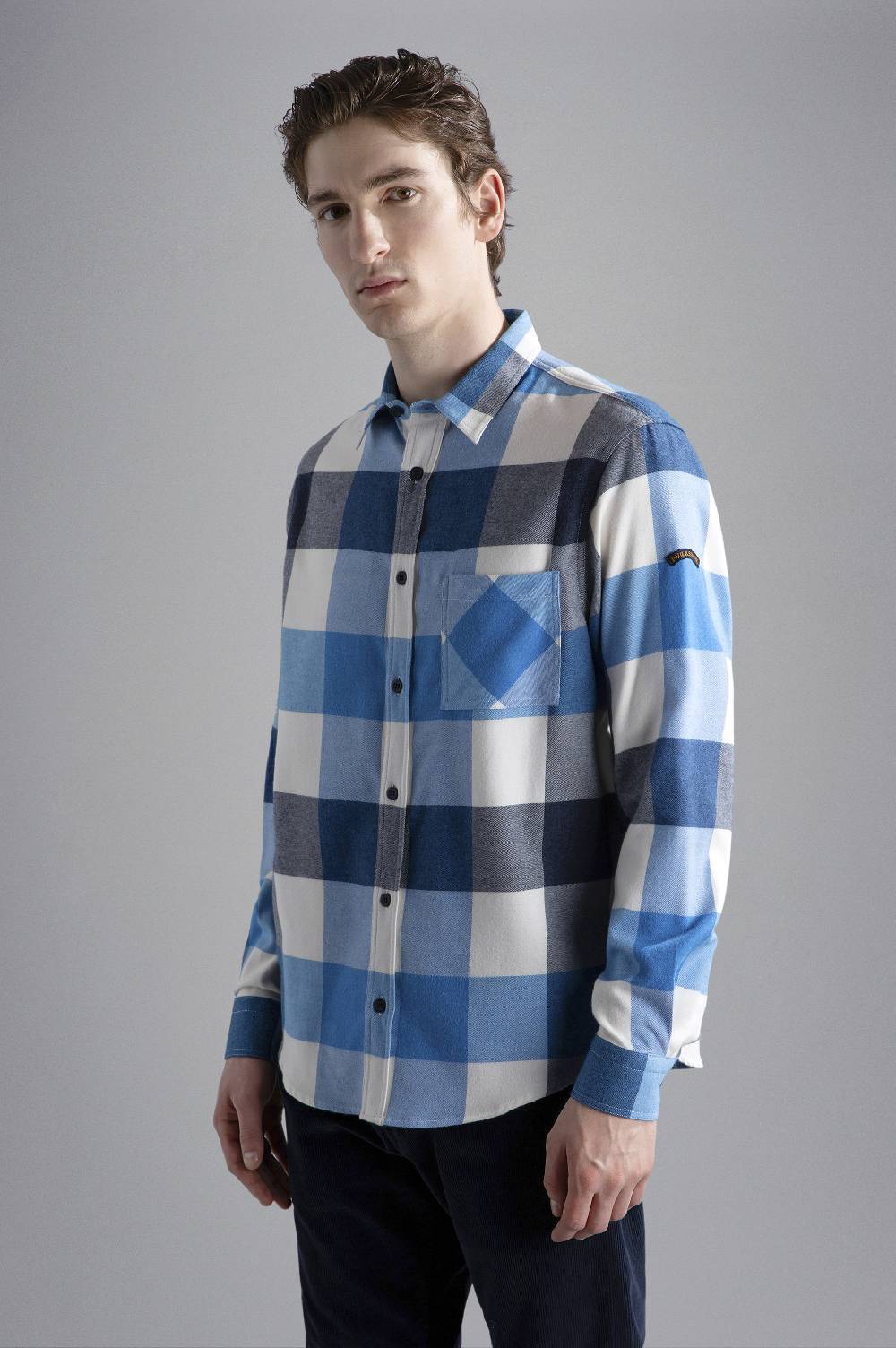 Paul & Shark Overshirt in flanella di cotone Paul & Shark Fino Al -60%