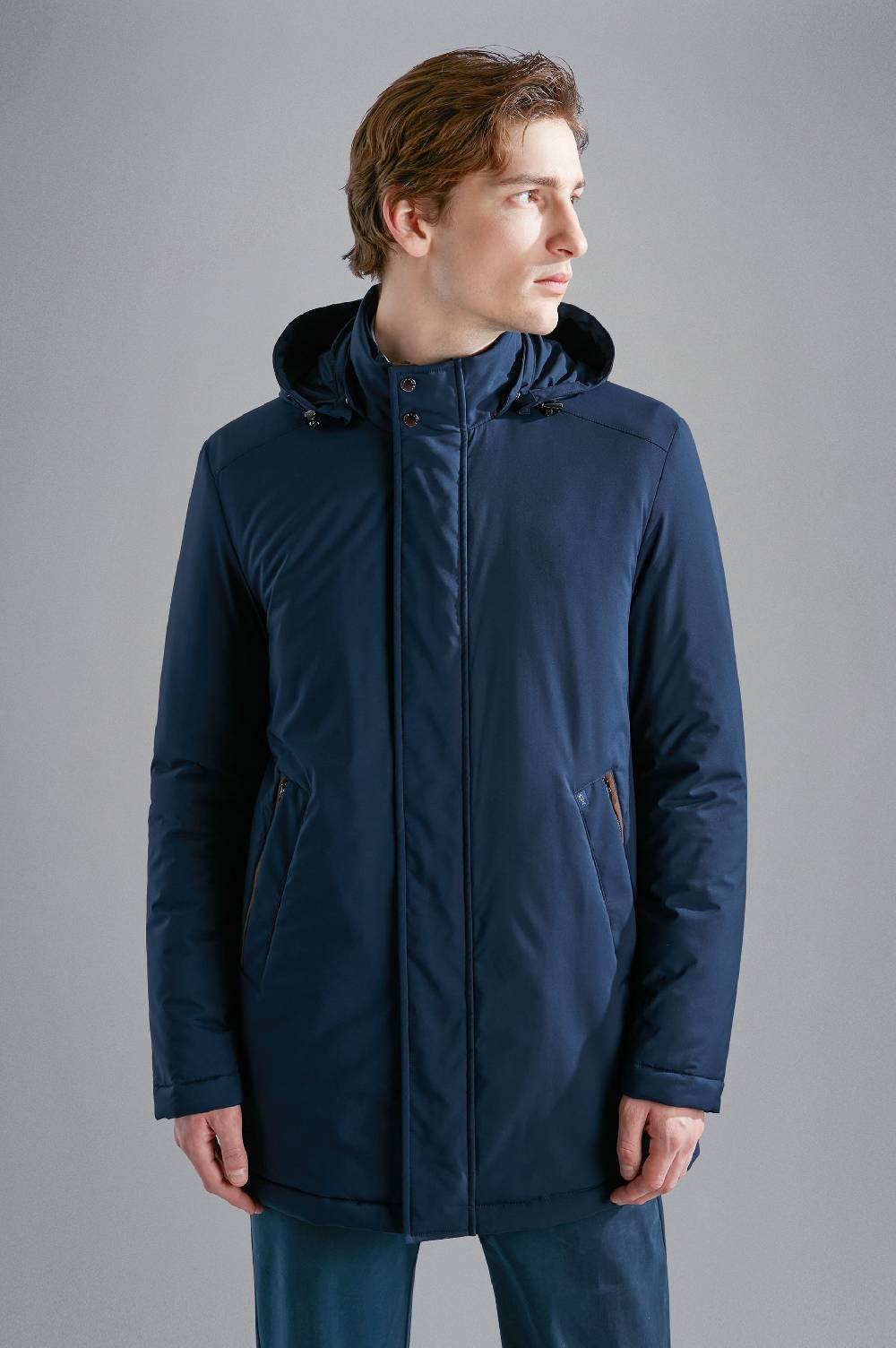 Paul & Shark Car Coat in Typhoon Platinum Paul & Shark Hotsell
