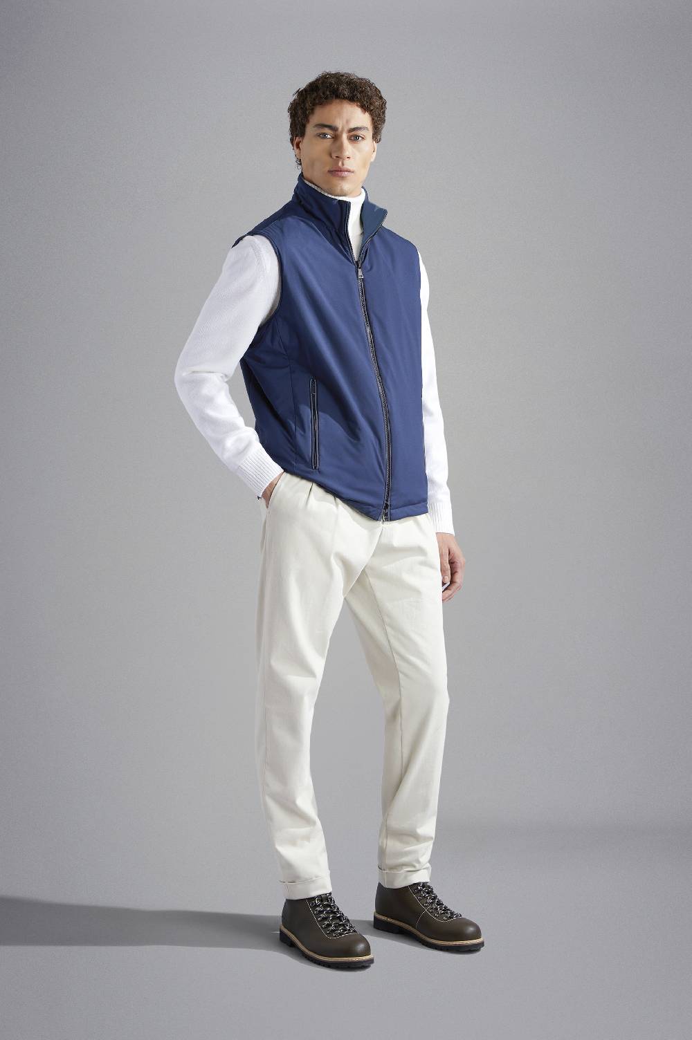 Paul & Shark Gilet double face in Typhoon Platinum Paul & Shark Vendite Flash