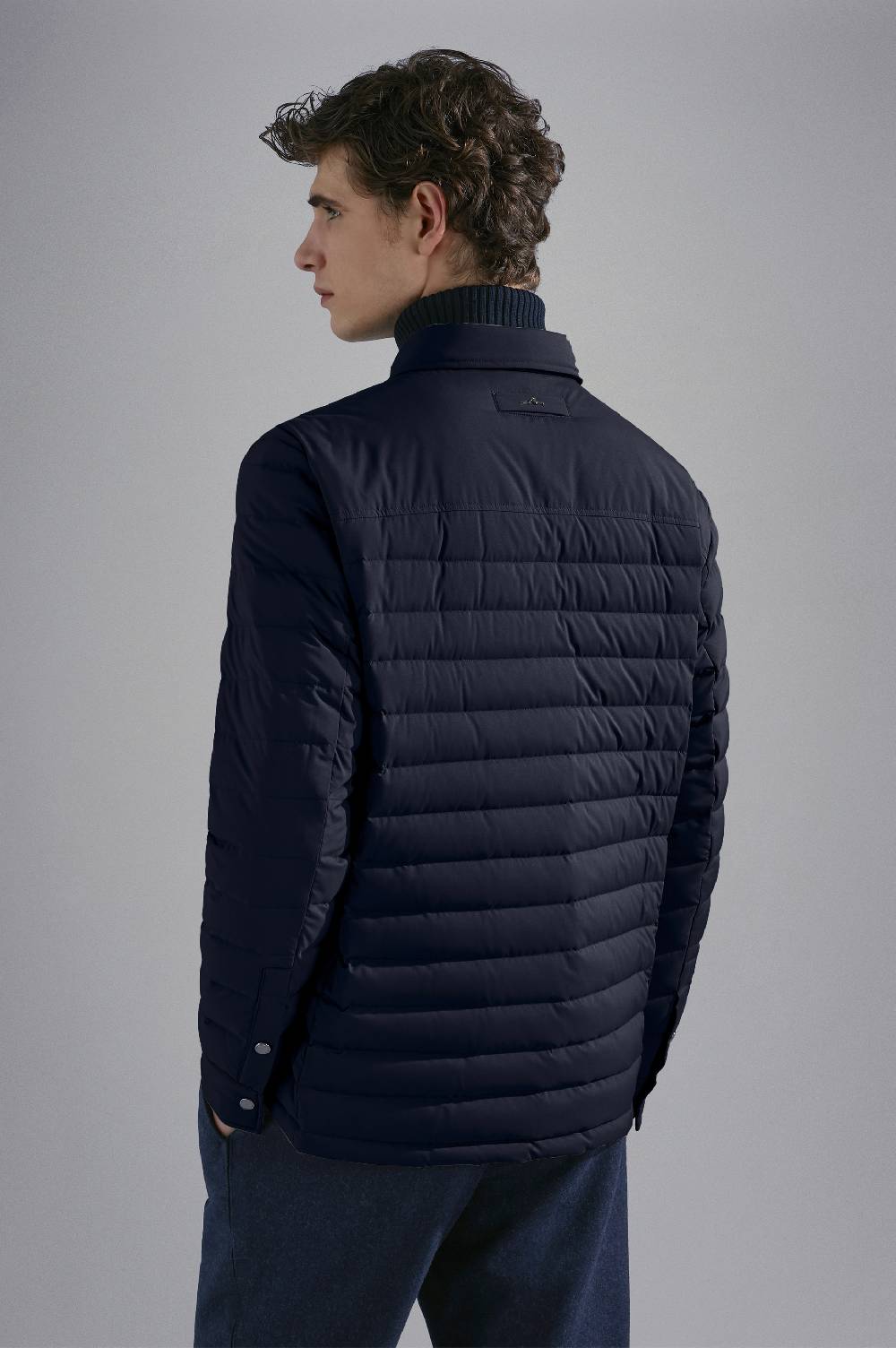 Paul & Shark Shacket trapuntata in Typhoon Platinum Paul & Shark Italy