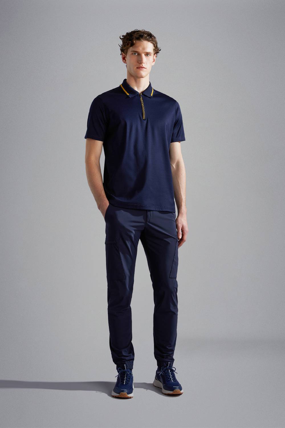 Paul & Shark Polo in cotone con zip Paul & Shark Vendita