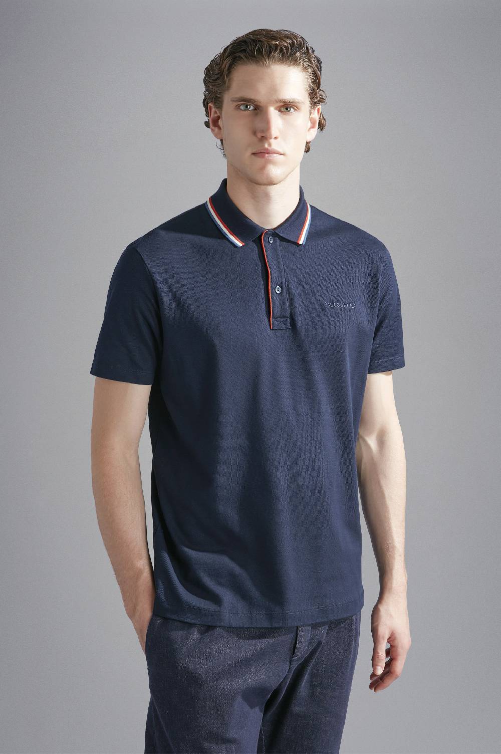 Paul & Shark Polo in cotone tencel piqué Paul & Shark Promozione Limitata
