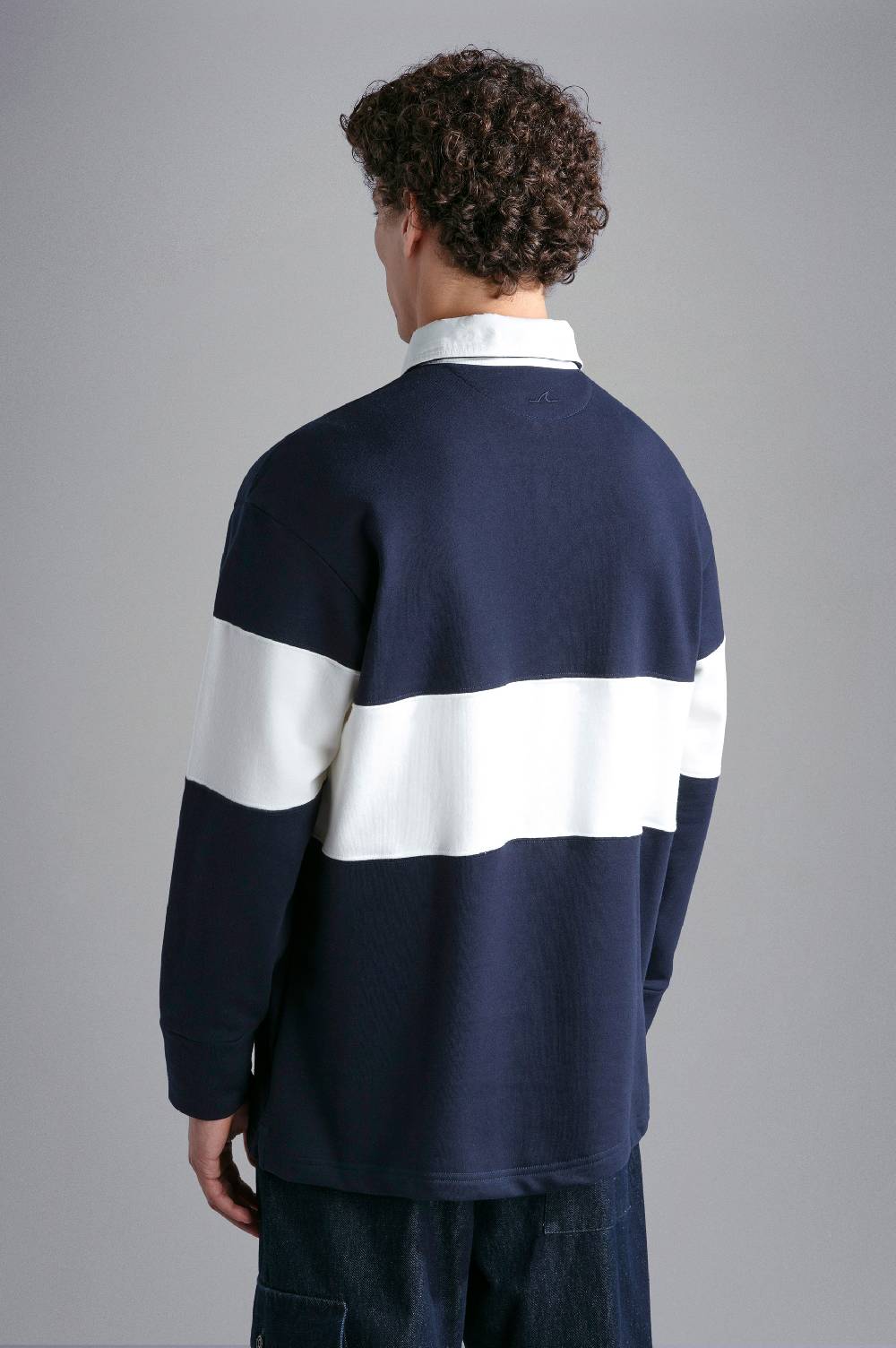 Paul & Shark Polo in cotone Winter Fleece con ricamo Paul & Shark Sottocosto