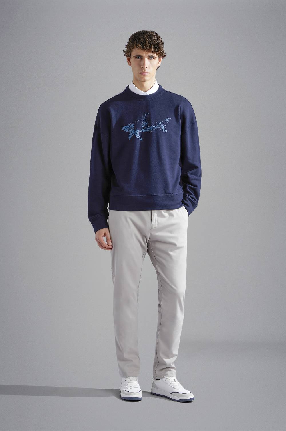Paul & Shark Felpa in cotone Winter Fleece con stampa Paul & Shark Convenienza