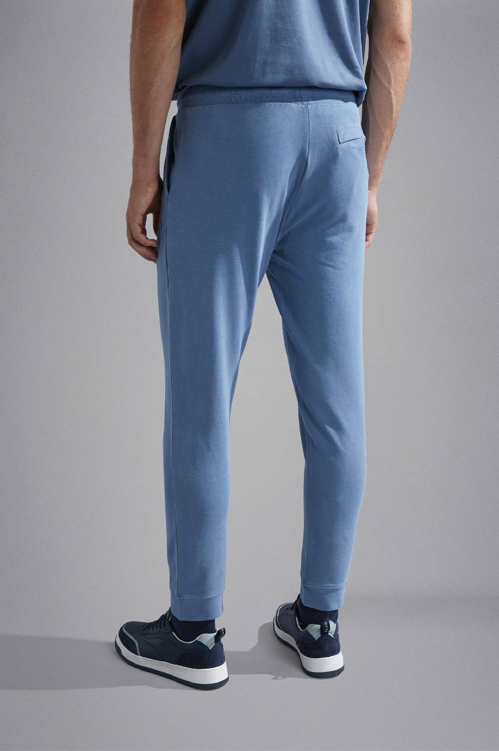 Paul & Shark Pantaloni sportivi in cotone stretch tinto capo Paul & Shark Sconto