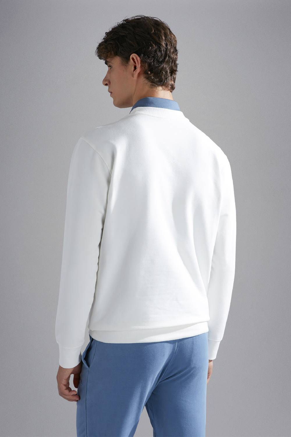 Paul & Shark Felpa in cotone con stampe Paul & Shark Offerta