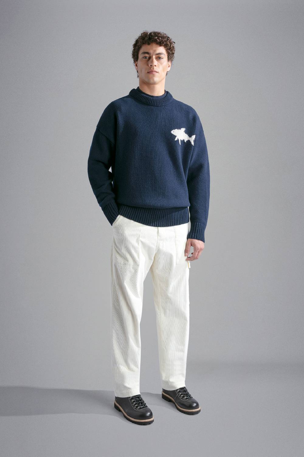 Paul & Shark Pantalone cargo in velluto Paul & Shark In Linea