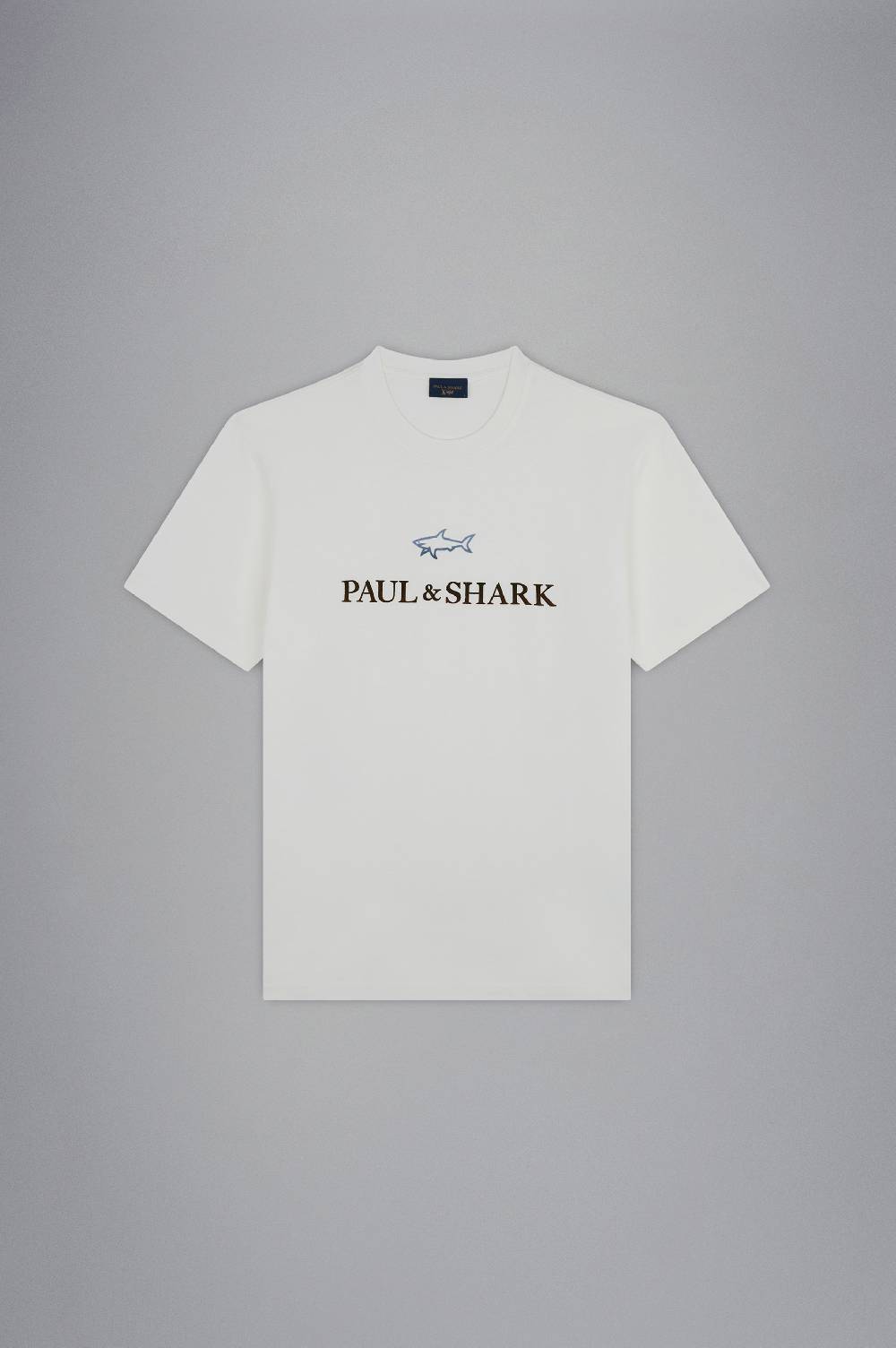 Paul & Shark T-shirt in cotone X-Soft con logo floccato Paul & Shark Offerta