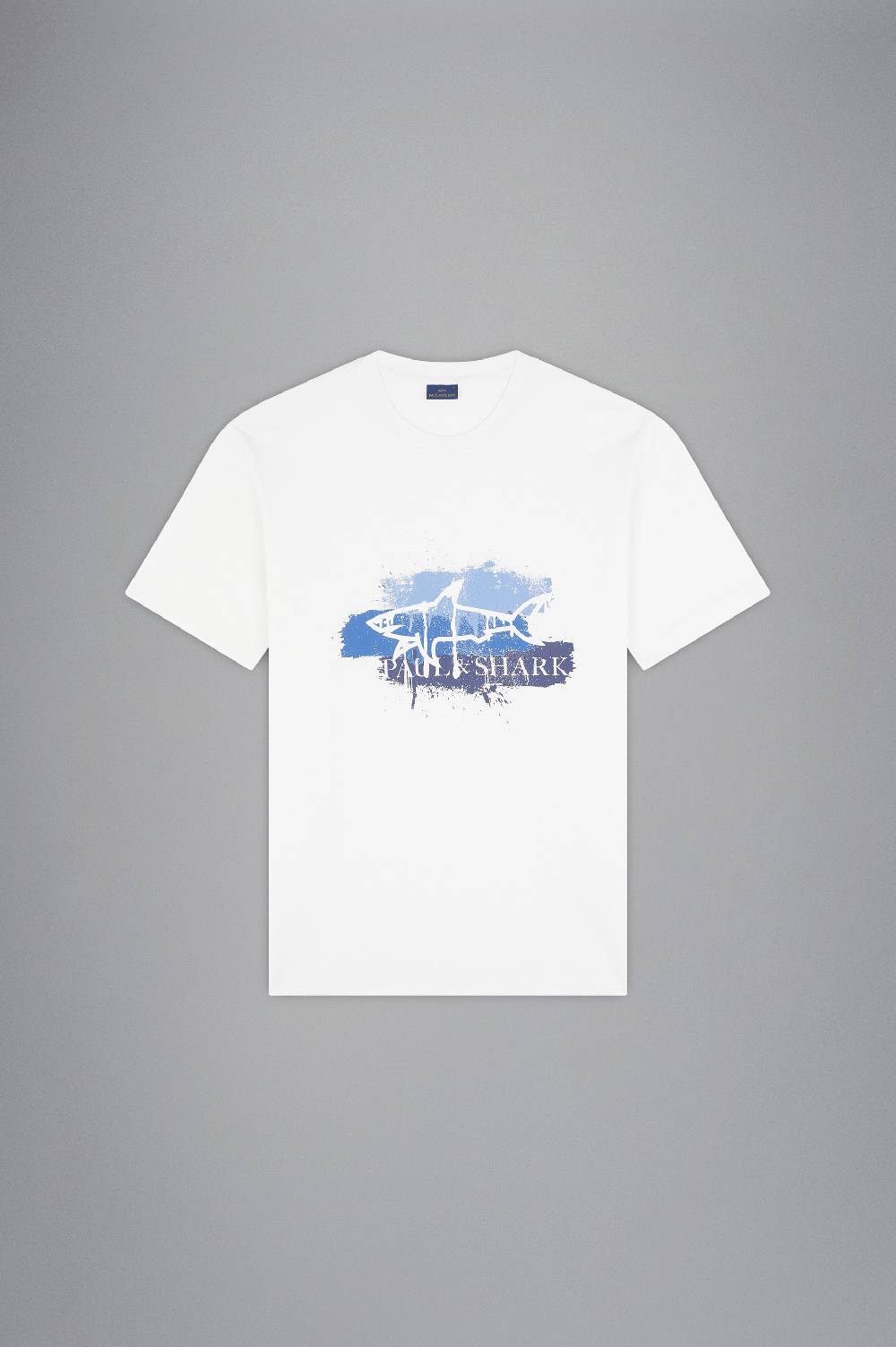 Paul & Shark T-shirt in cotone con stampa spray Paul & Shark Saldi