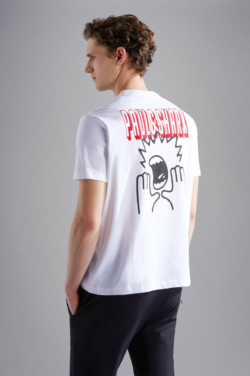 Paul & Shark T-shirt in cotone con stampe Paul & Shark Negozio