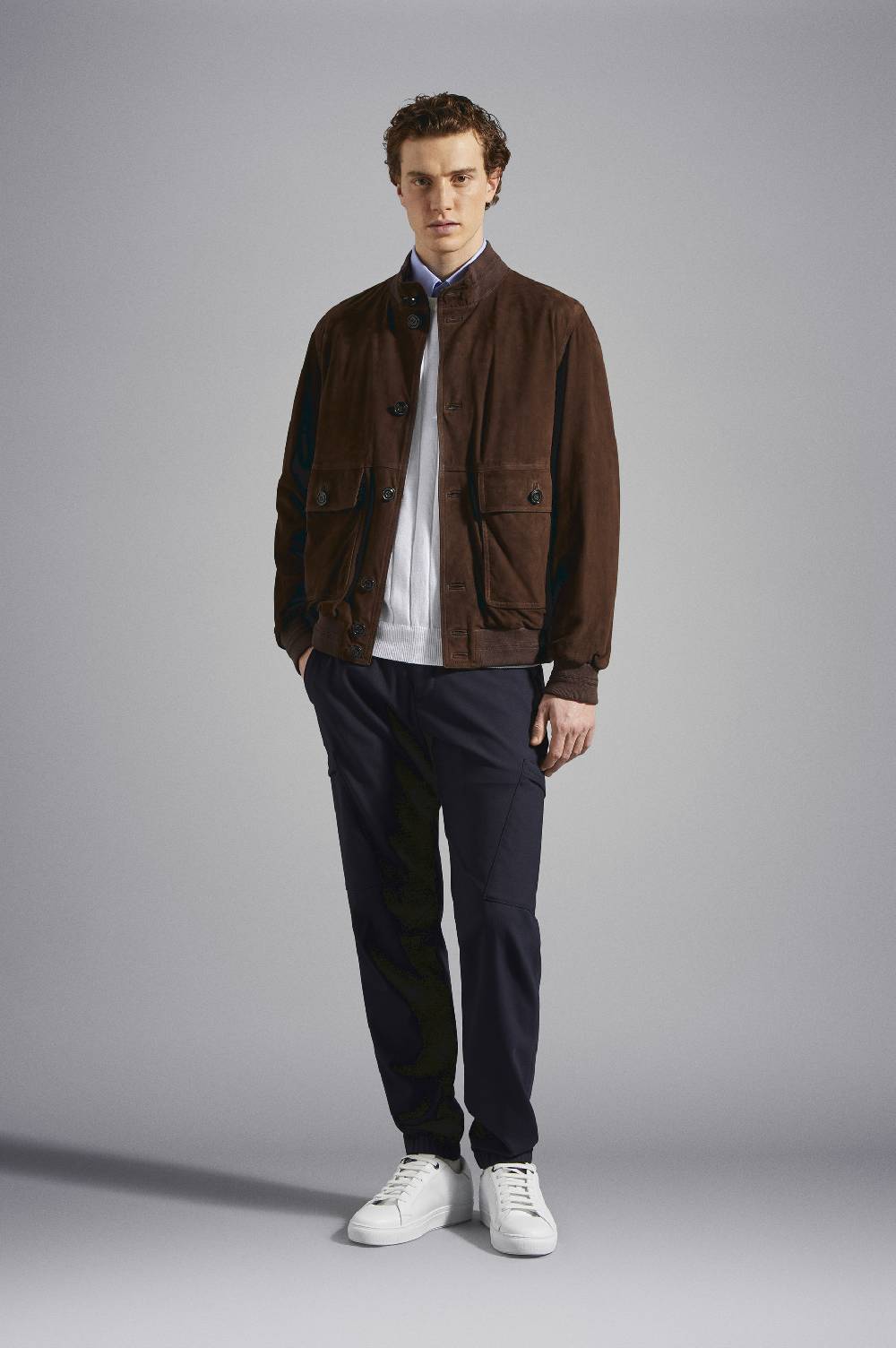 Paul & Shark Giubbotto in suede Aqualeather Paul & Shark Vendita Economica