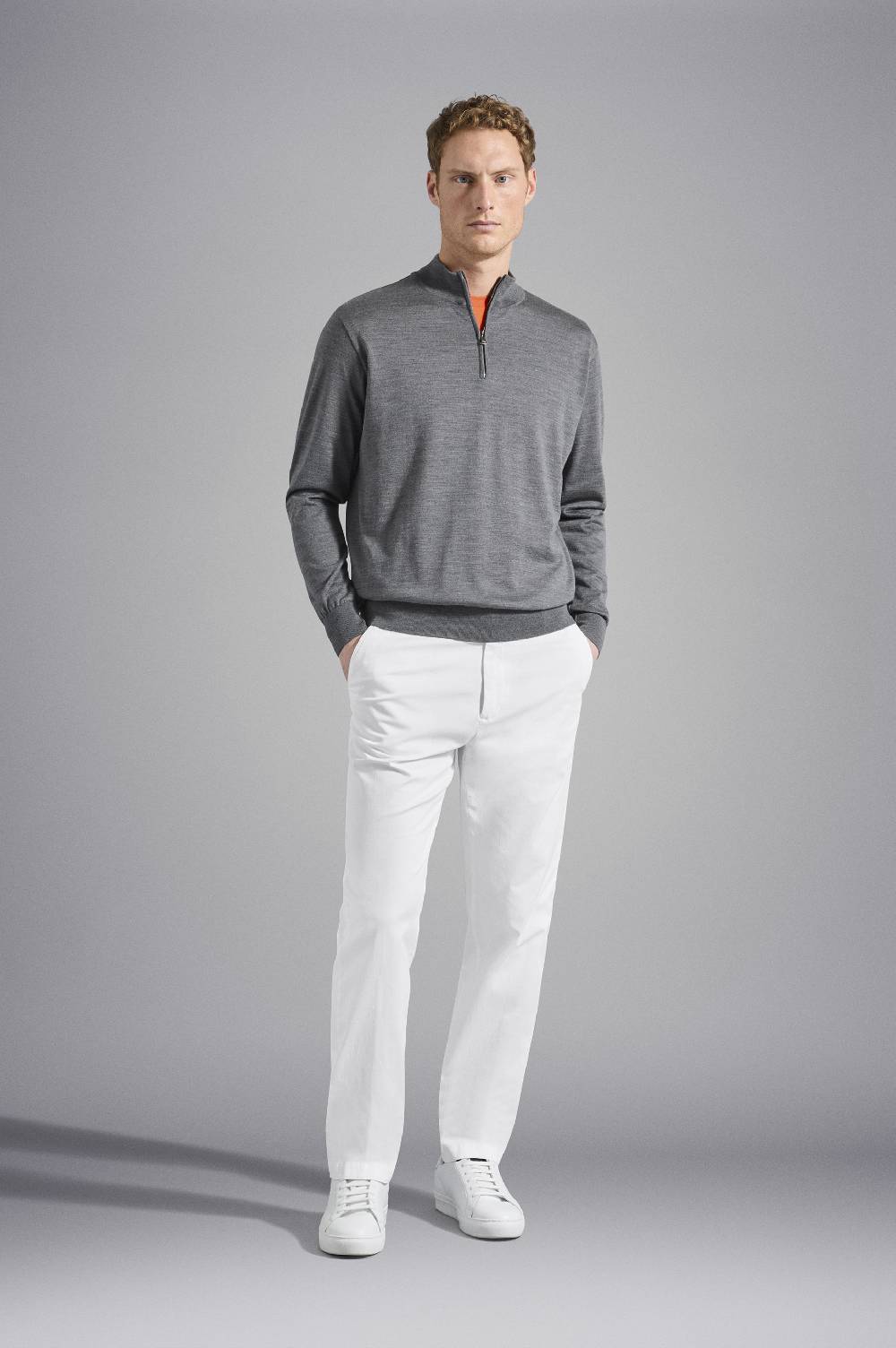Paul & Shark Maglia con zip in lana Merino extra-fine Winter Summer Paul & Shark Nuovo