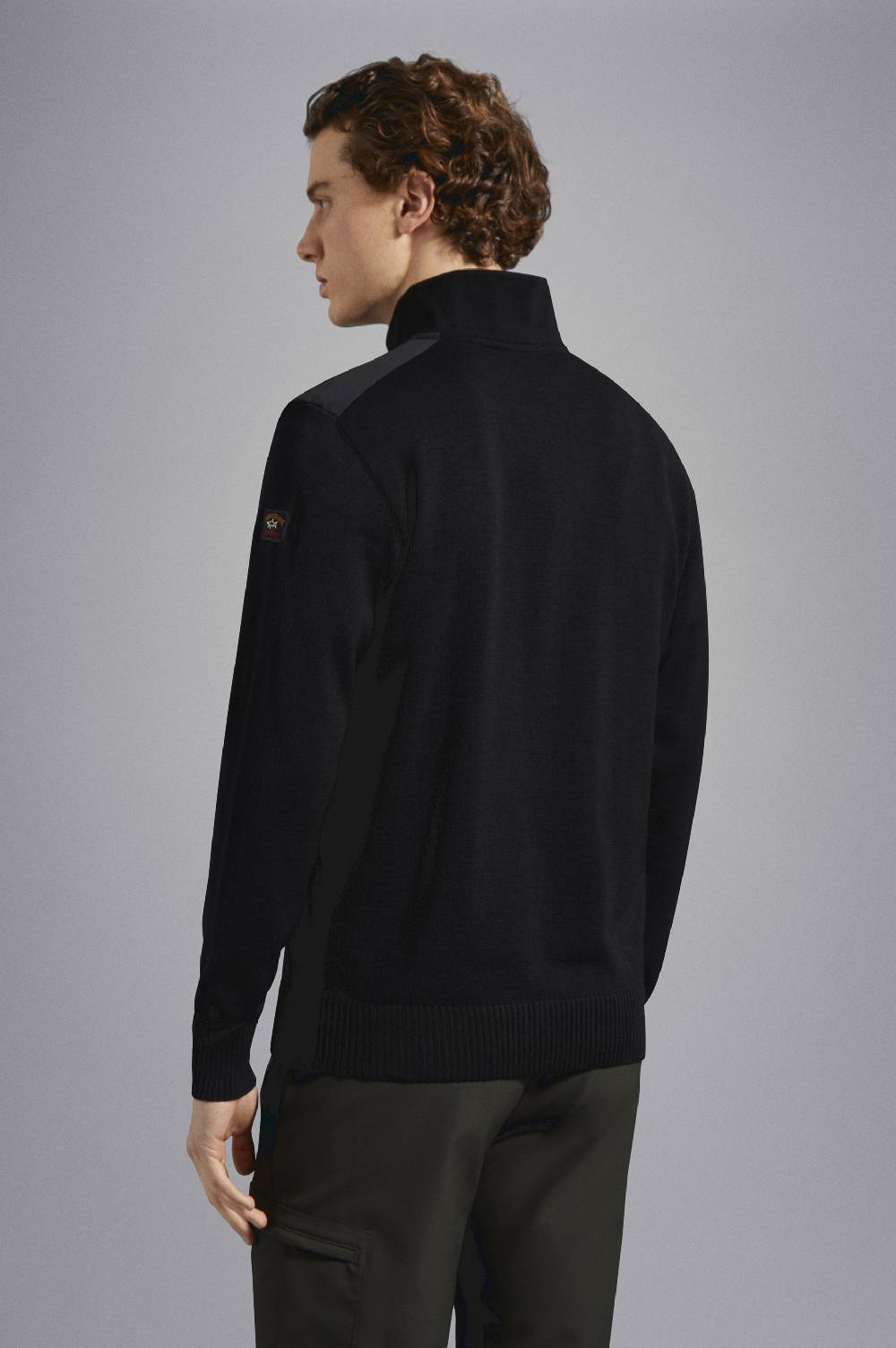 Paul & Shark Maglia con zip in lana Bretagne con badge iconico Paul & Shark Spedizione Gratuita