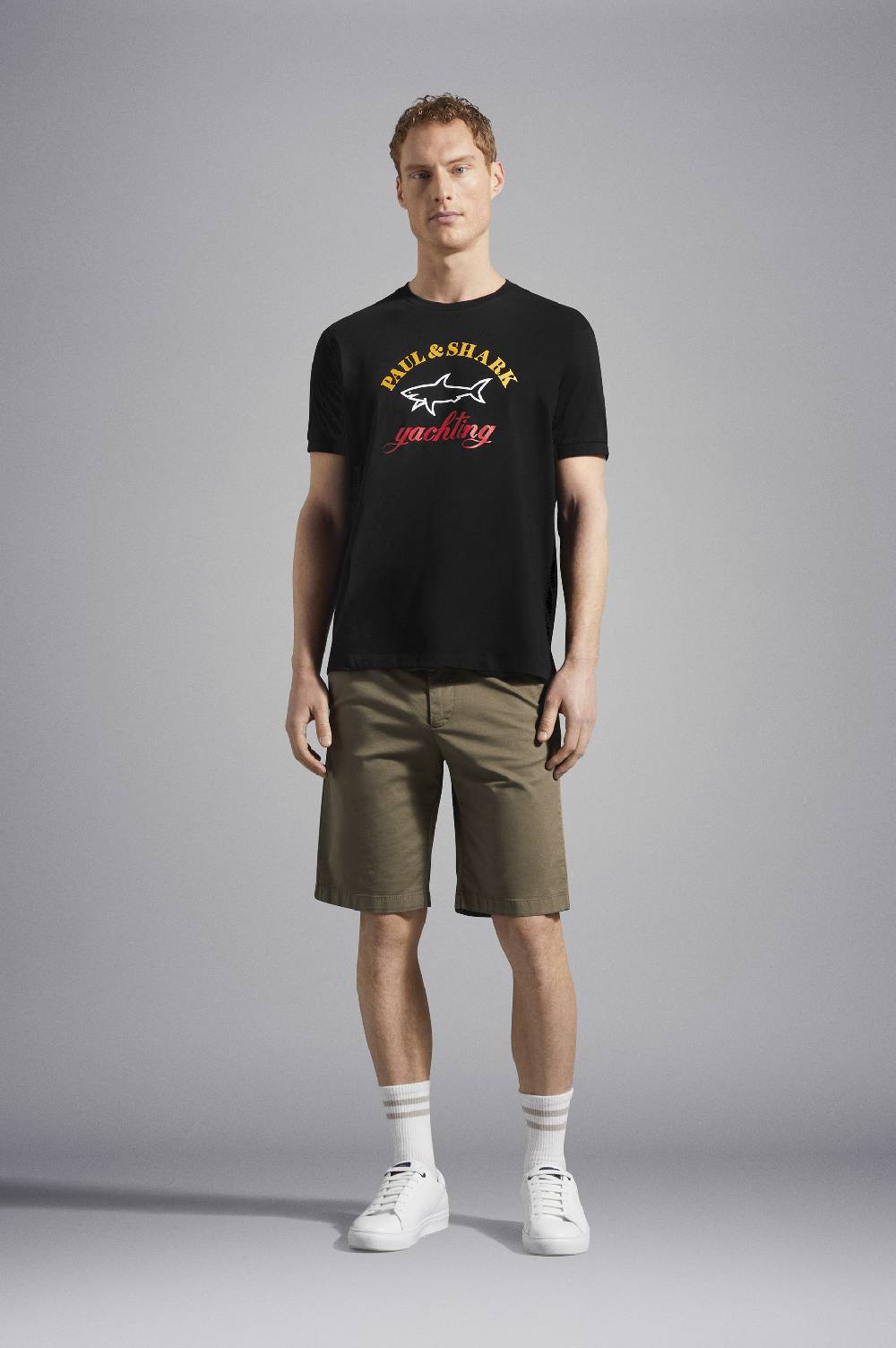 Paul & Shark T-Shirt in cotone con Logo stampato Paul & Shark Sconto
